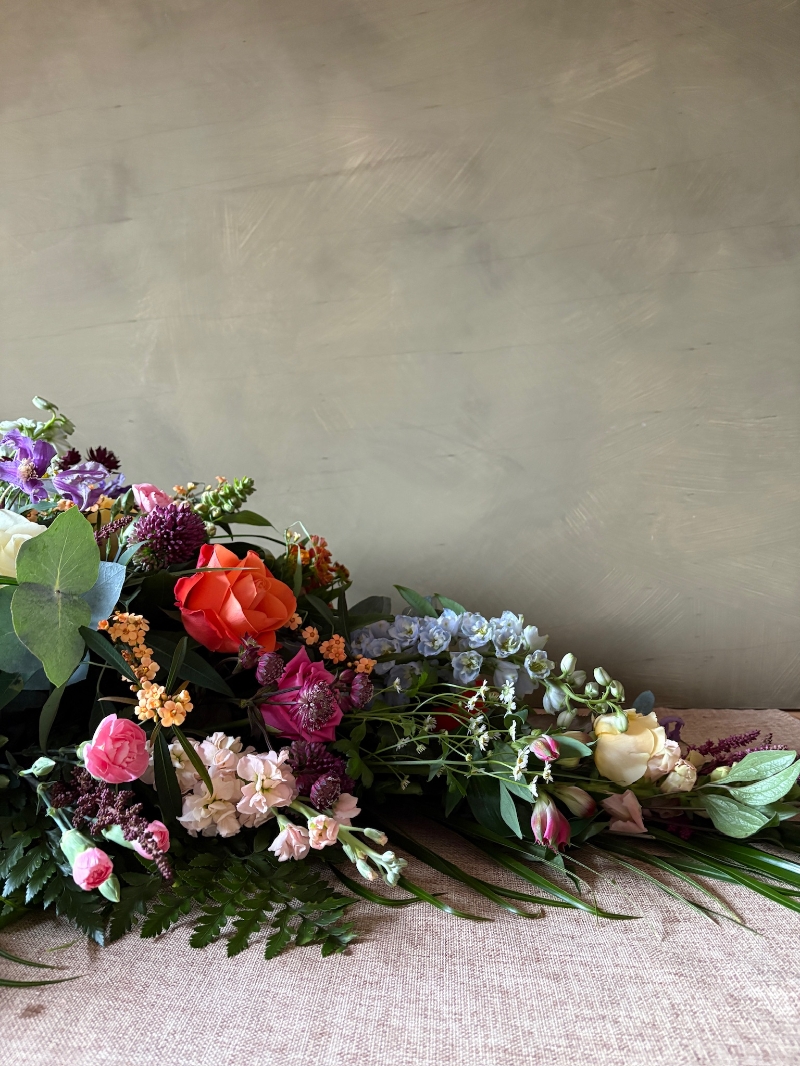 Double Ended Casket Spray Seasonal Mixture