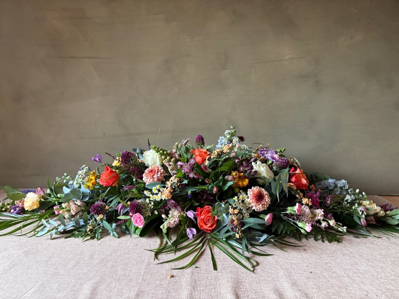 Double Ended Casket Spray Seasonal Mixture