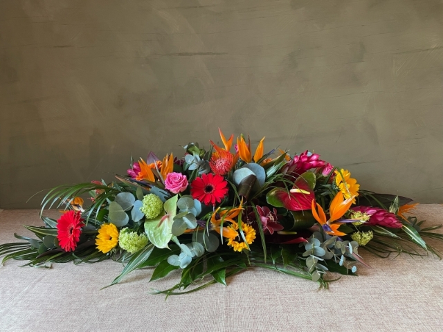 Double Ended Casket Spray   Tropical